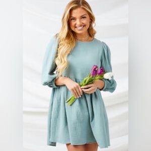 Altar’d State seafoam dress.